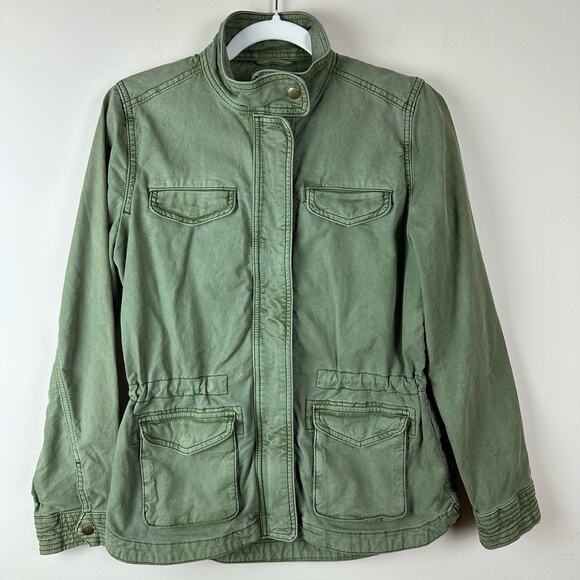 Lucky Brand Utility Jacket Womens Size XS Military Cargo Gorpcore Safari Outdoor - Picture 2 of 14